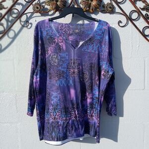 Jane Ashley Casual Lifestyle Ladies 1X blouse